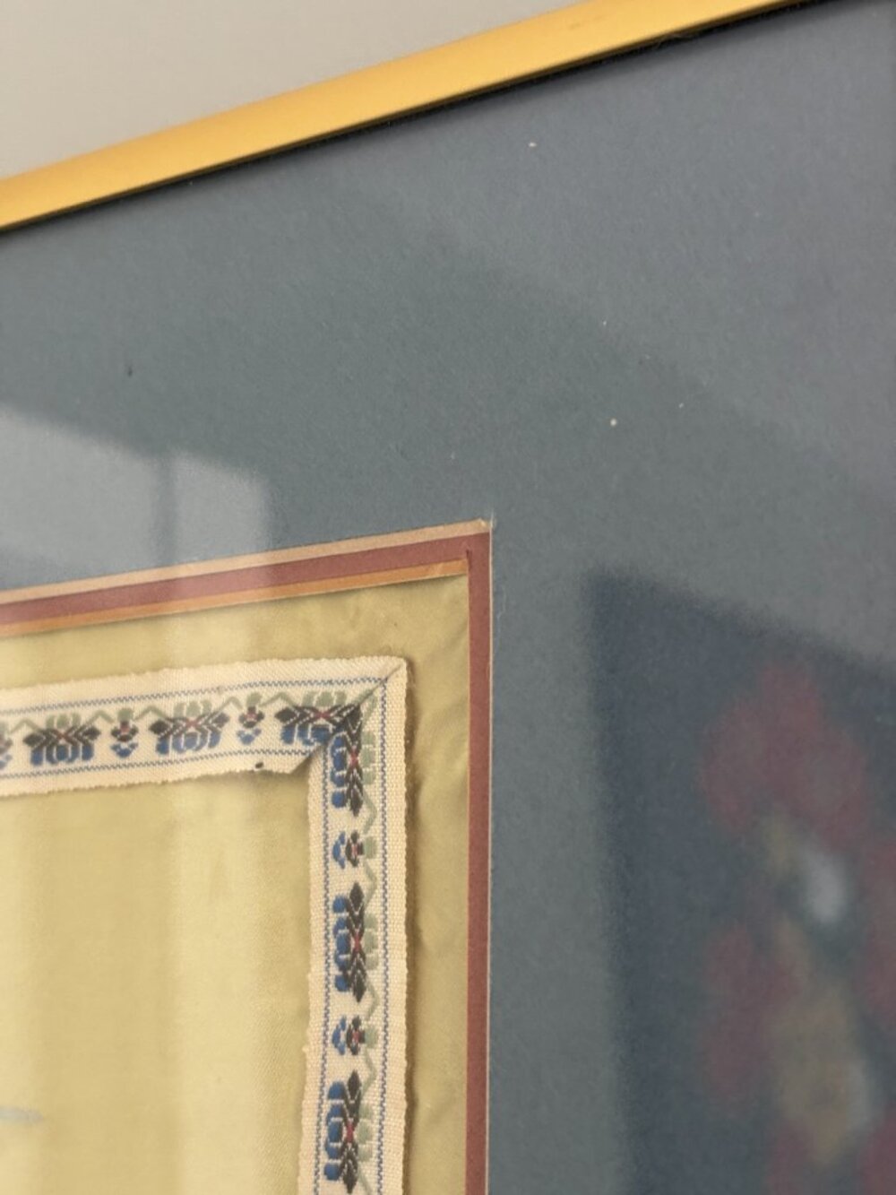 Vintage Silk Embroidery - Framed - Picture 5 of 9